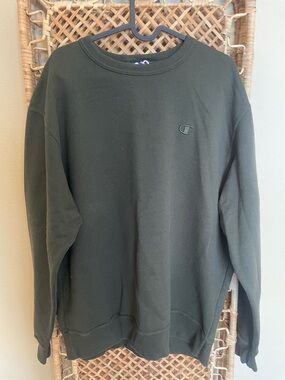 Champion Men's Crewneck Sweatshirt - Dark Green